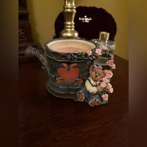 Boyds Bears candle holder “Lydia.. shower of roses” 2000, vintage, retired